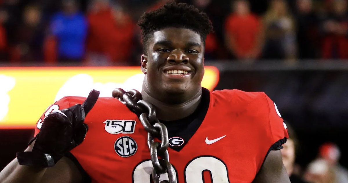 Georgia DL Jordan Davis selected in first-round of 2022 NFL draft